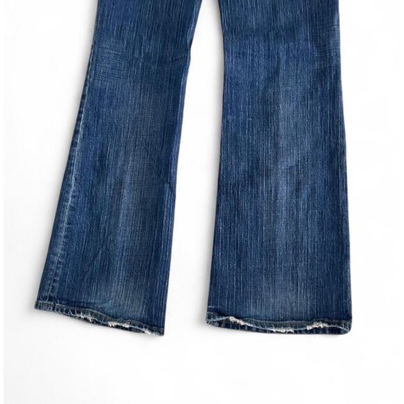 American Eagle Outfitters Women’s Y2K Blue Denim Low-rise Flare Jeans Size 4 - Picture 7 of 8